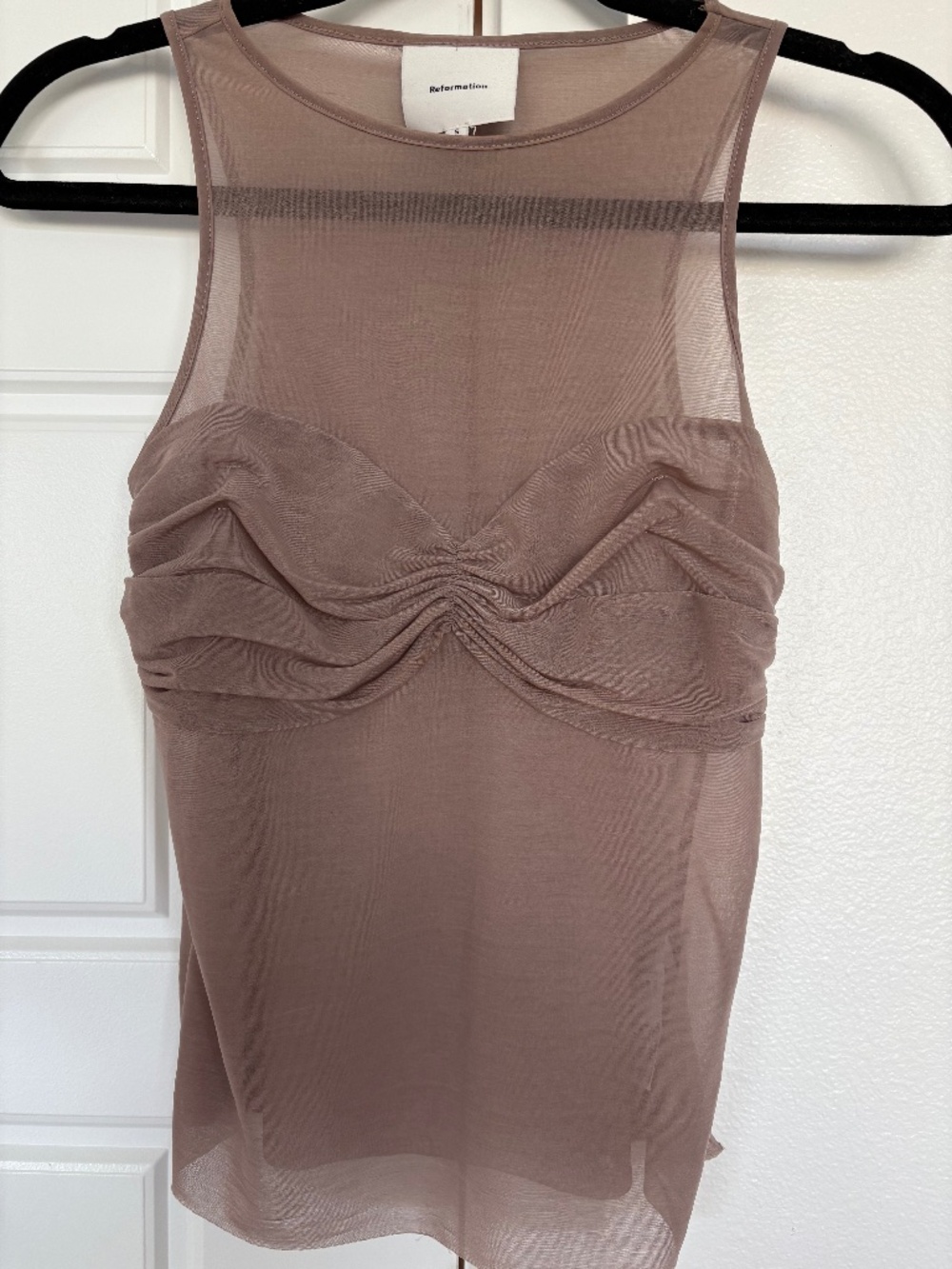 Reformation Sheer top